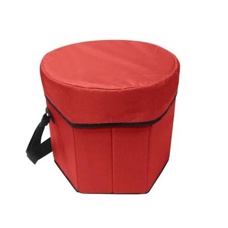 Sea Foam Co Buy Smart Depot  Folding Portable Game Cooler Seat - Red G7370 Red